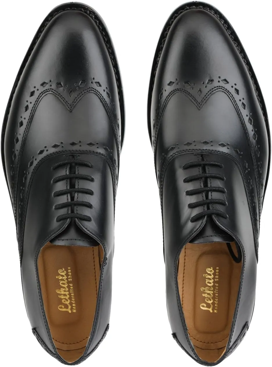 Captoe Oxford Goodyear Welted Formal Handmade Leather Dress Shoes