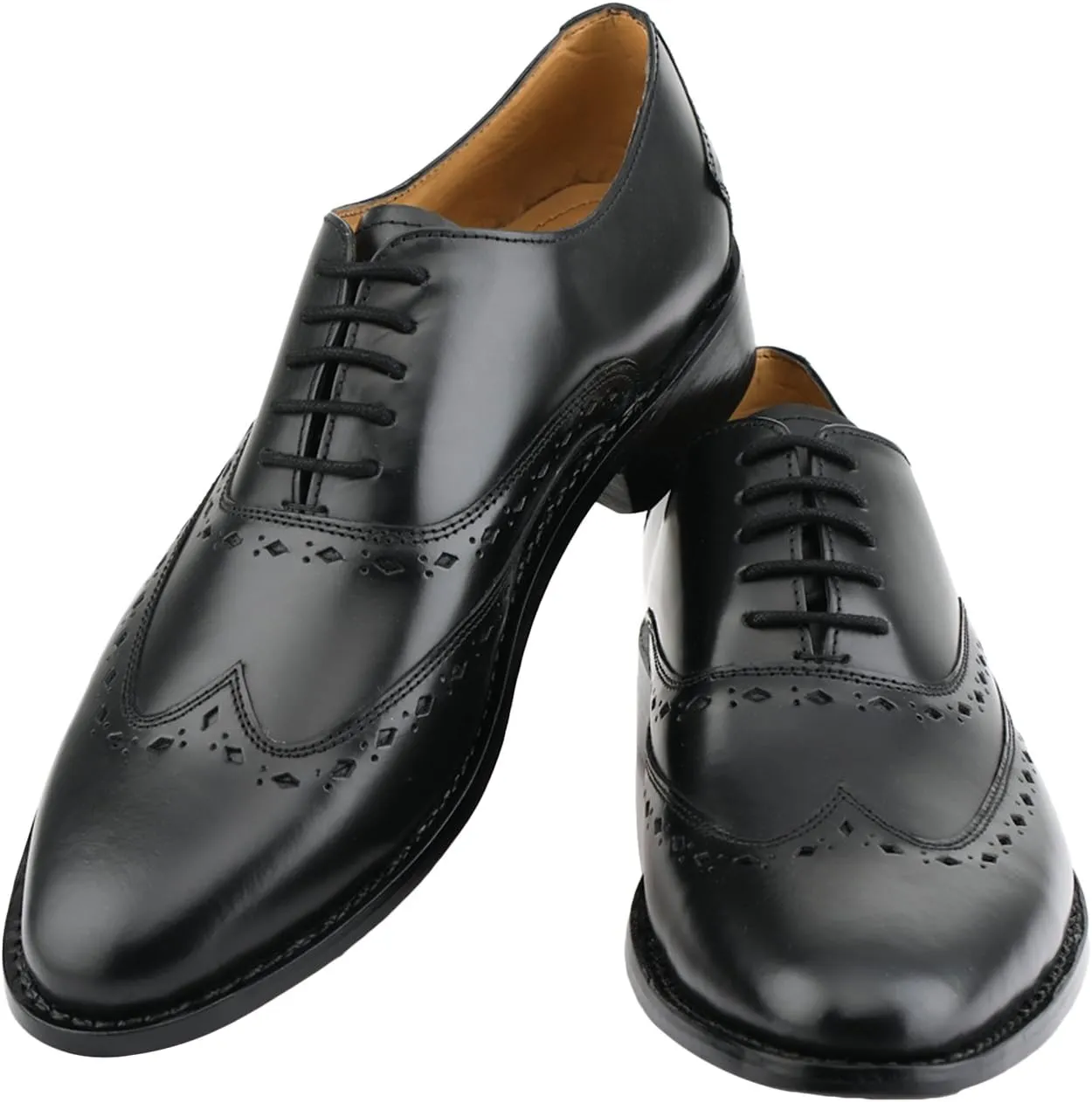 Captoe Oxford Goodyear Welted Formal Handmade Leather Dress Shoes
