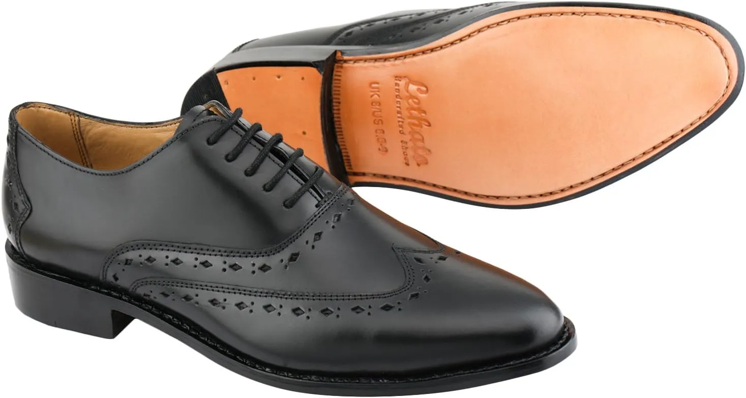 Captoe Oxford Goodyear Welted Formal Handmade Leather Dress Shoes