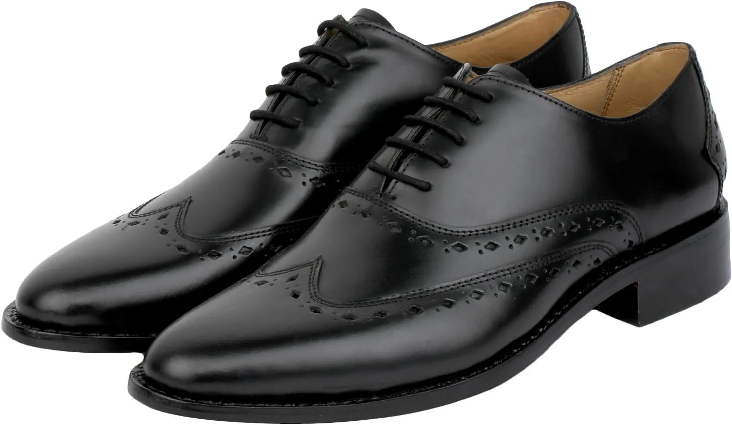Captoe Oxford Goodyear Welted Formal Handmade Leather Dress Shoes