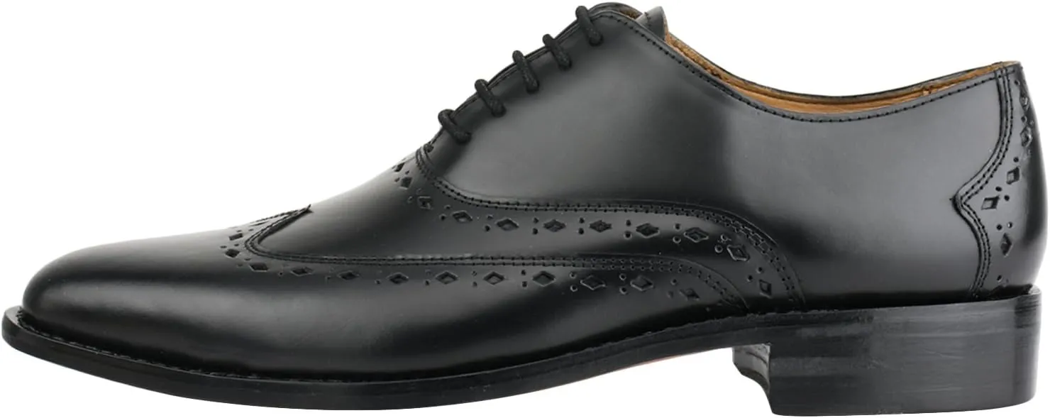 Captoe Oxford Goodyear Welted Formal Handmade Leather Dress Shoes