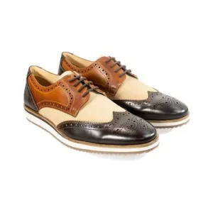 Cavani Mandu  Casual Brogue in Brown Tan