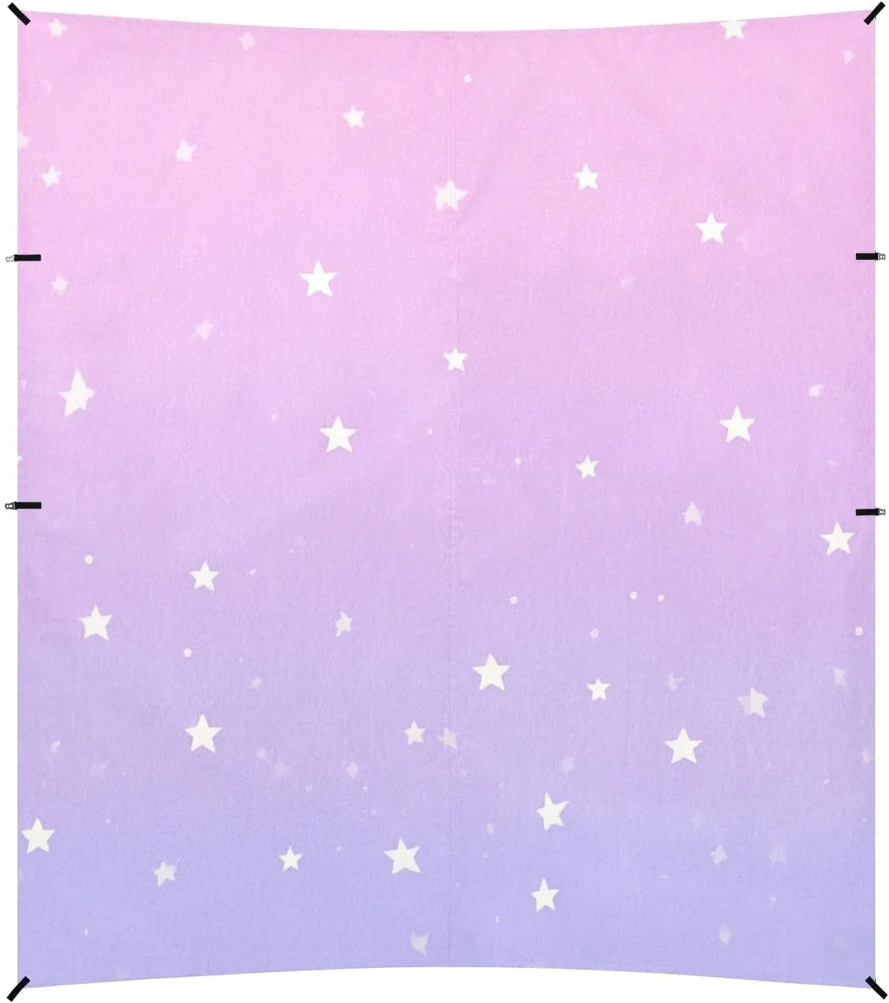 Childish Star Peach Purple Beach Cabana Tent UPF50  Easy Setup Sun Shade with Sandbags, Sand Shovel, Poles for Camping, Picnics, Backyard & Fishing