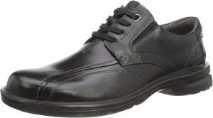 Clarks Men's Gessler Lace Oxford, Black Black Leather, 12