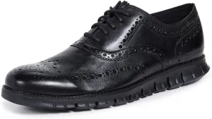 Cole Haan Men's Zerogrand Wing OX Leather Oxford, Closed Hole/Black, 9.5 Medium US