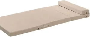 Collapsible Mattress Single Memory Foam Folding Mattresses Soft Lazy Tatami Yoga Mat for Sleeping Camping and Sleeping(Beige,120x200x5cm)