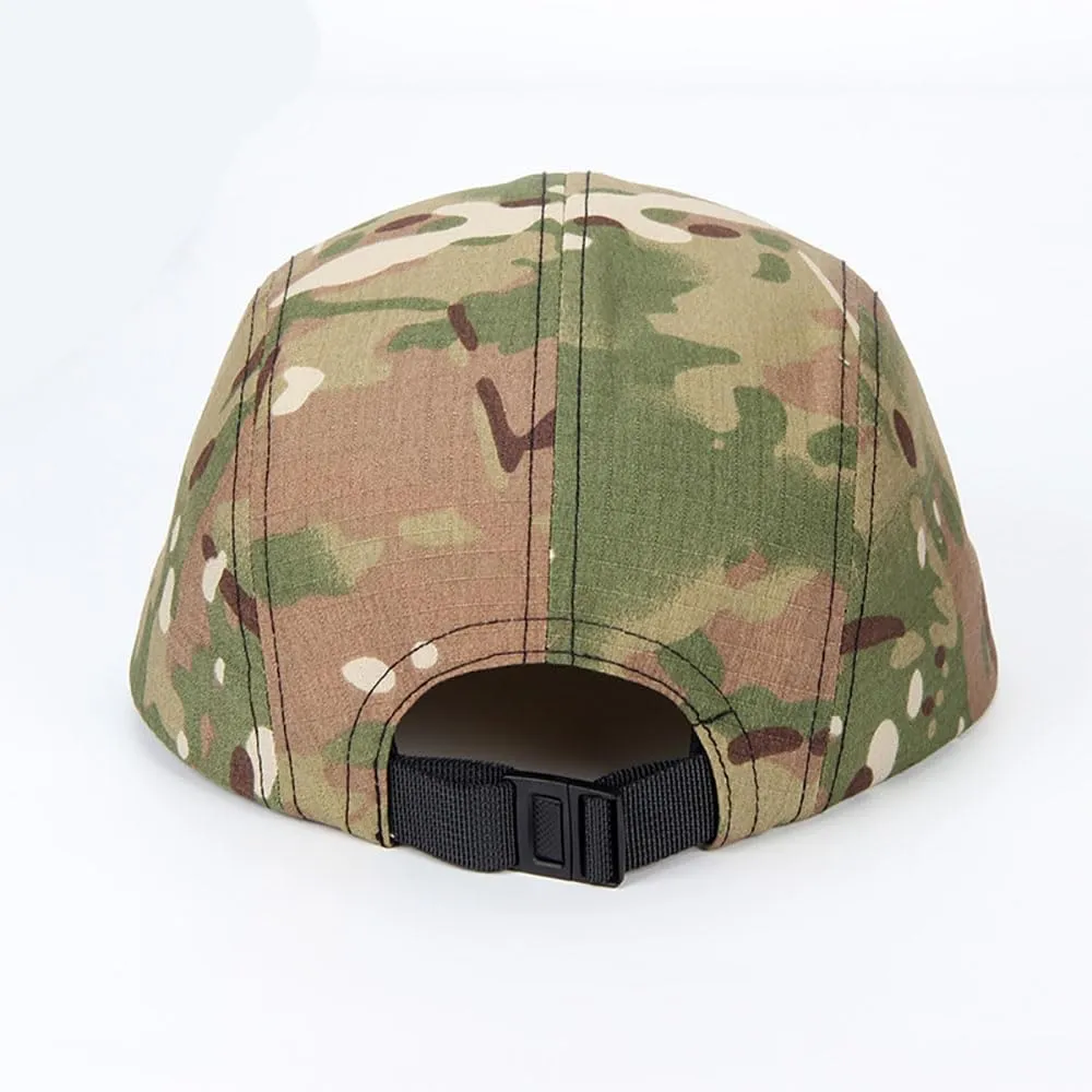 COOLSOME 5 Panels Hat Basic Daily Wear Flat-Bill Cap