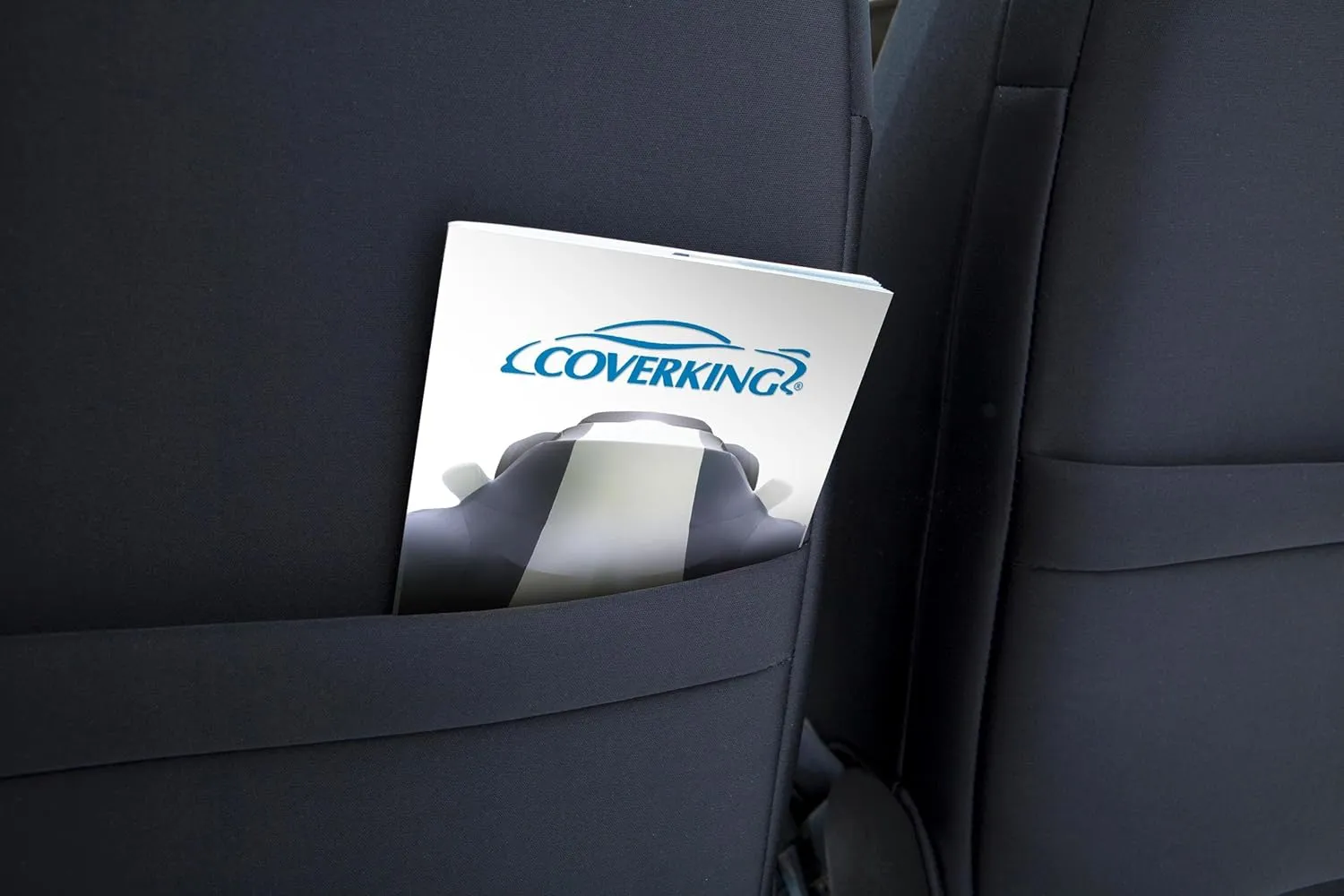 Coverking Custom Fit Seat Cover for Select Toyota Tacoma Models - Neosupreme (Gray with Black Sides)