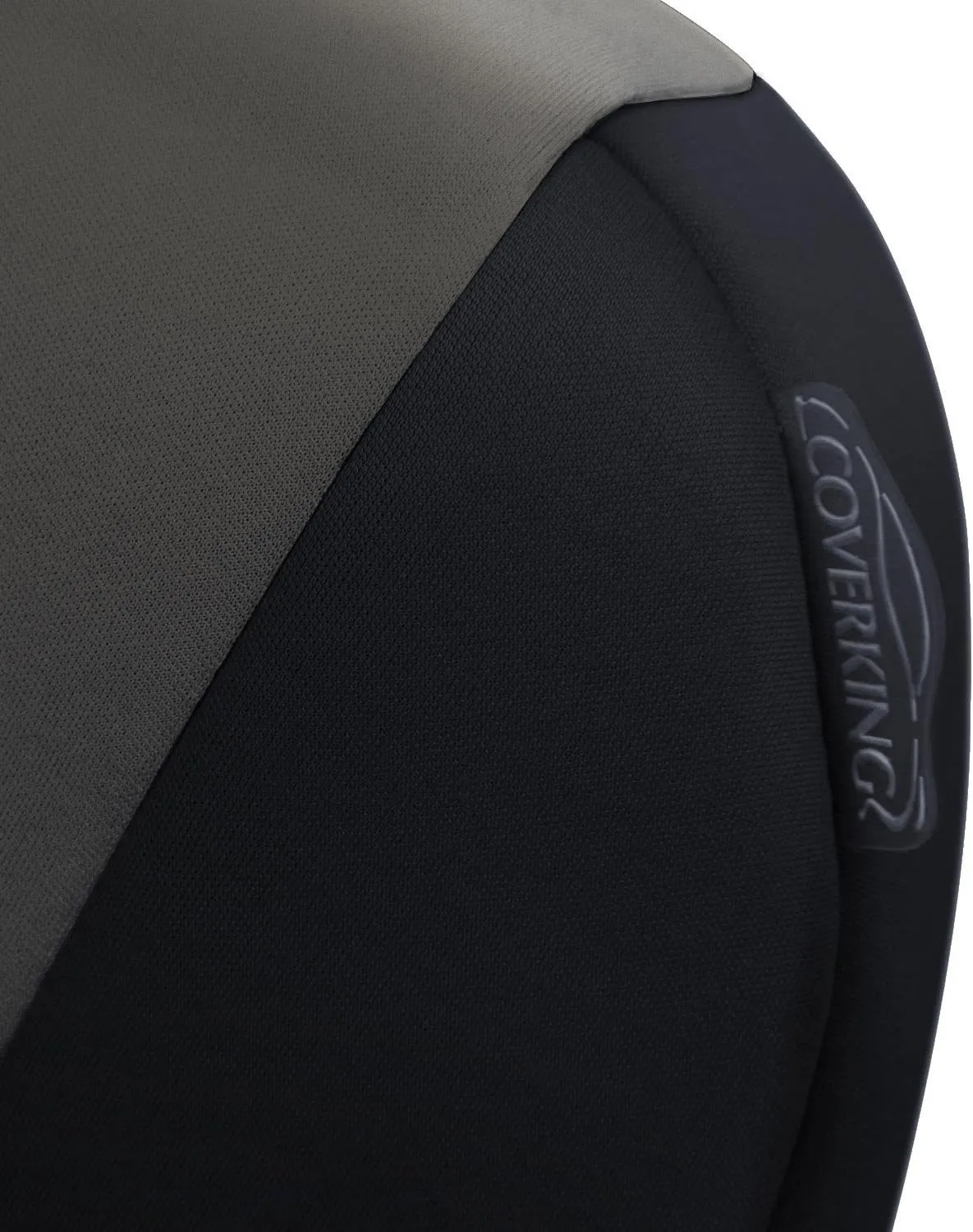 Coverking Custom Fit Seat Cover for Select Toyota Tacoma Models - Neosupreme (Gray with Black Sides)