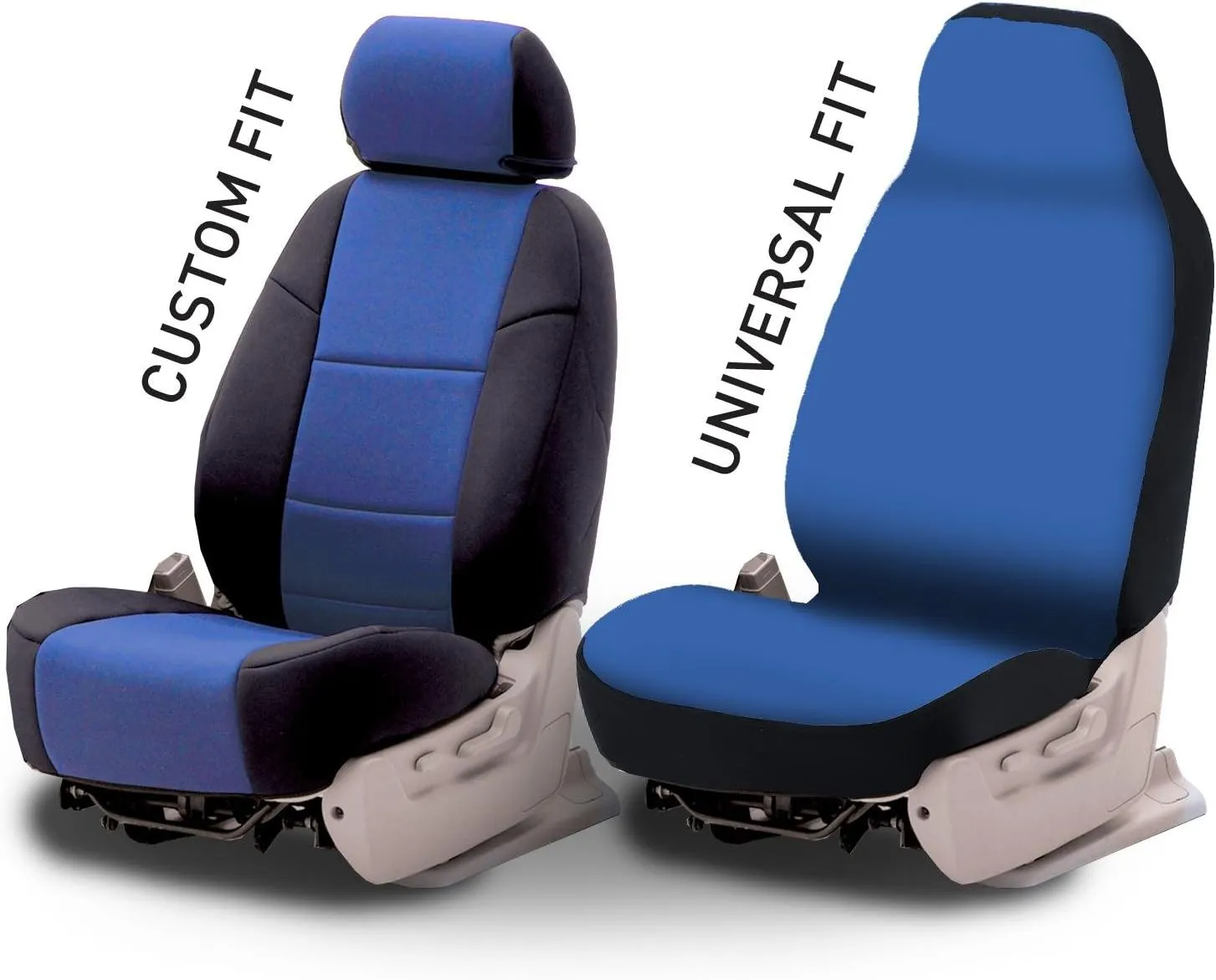 Coverking Custom Fit Seat Cover for Select Toyota Tacoma Models - Neosupreme (Gray with Black Sides)