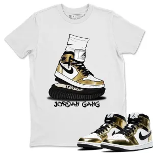 Delivery guarantee Unisex Air - Unique appearance Jordan Jordan Tops Metallic Gold Air Gang 1