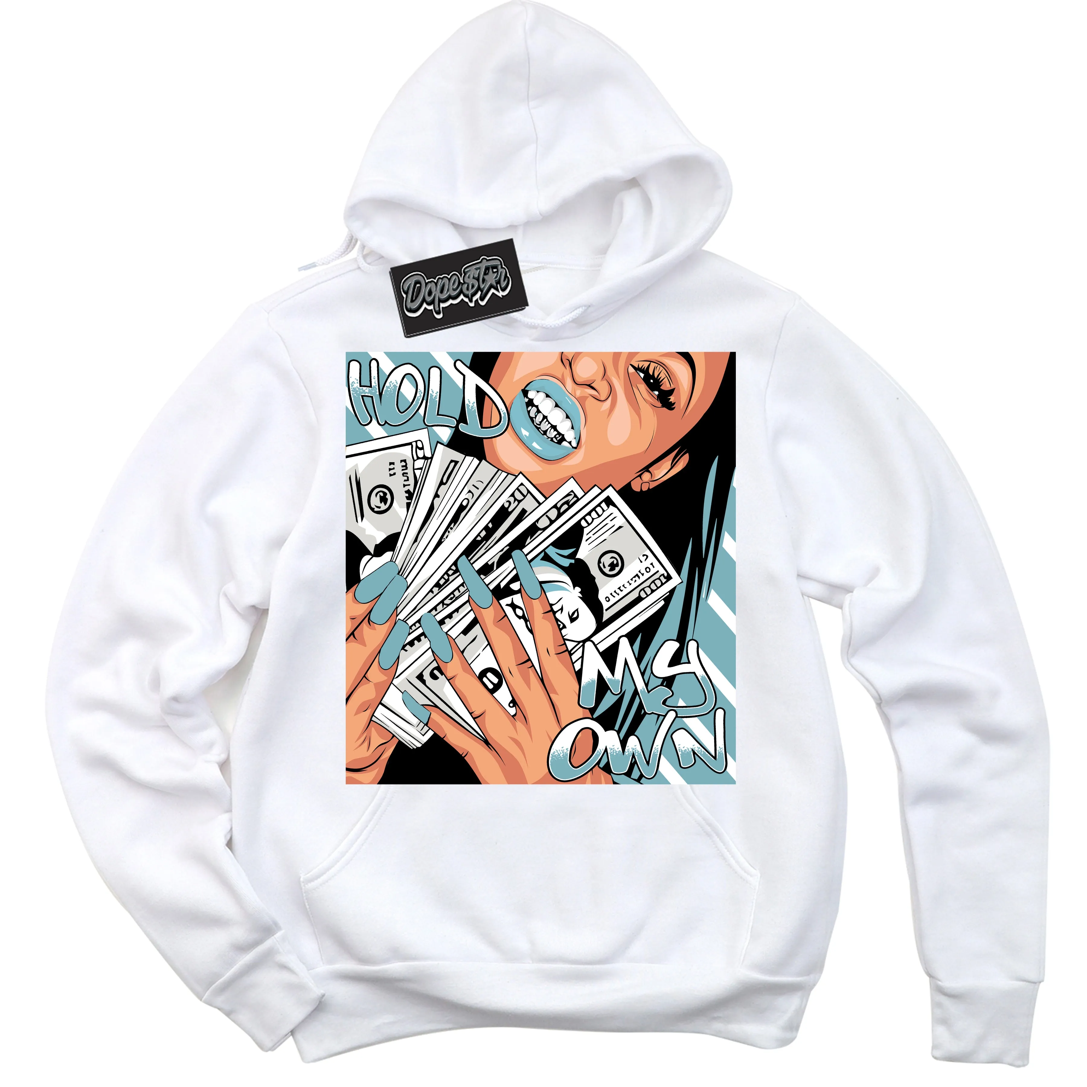 Denim Turquoise Dunk Sneaker Hoodie Hold My Own Graphic