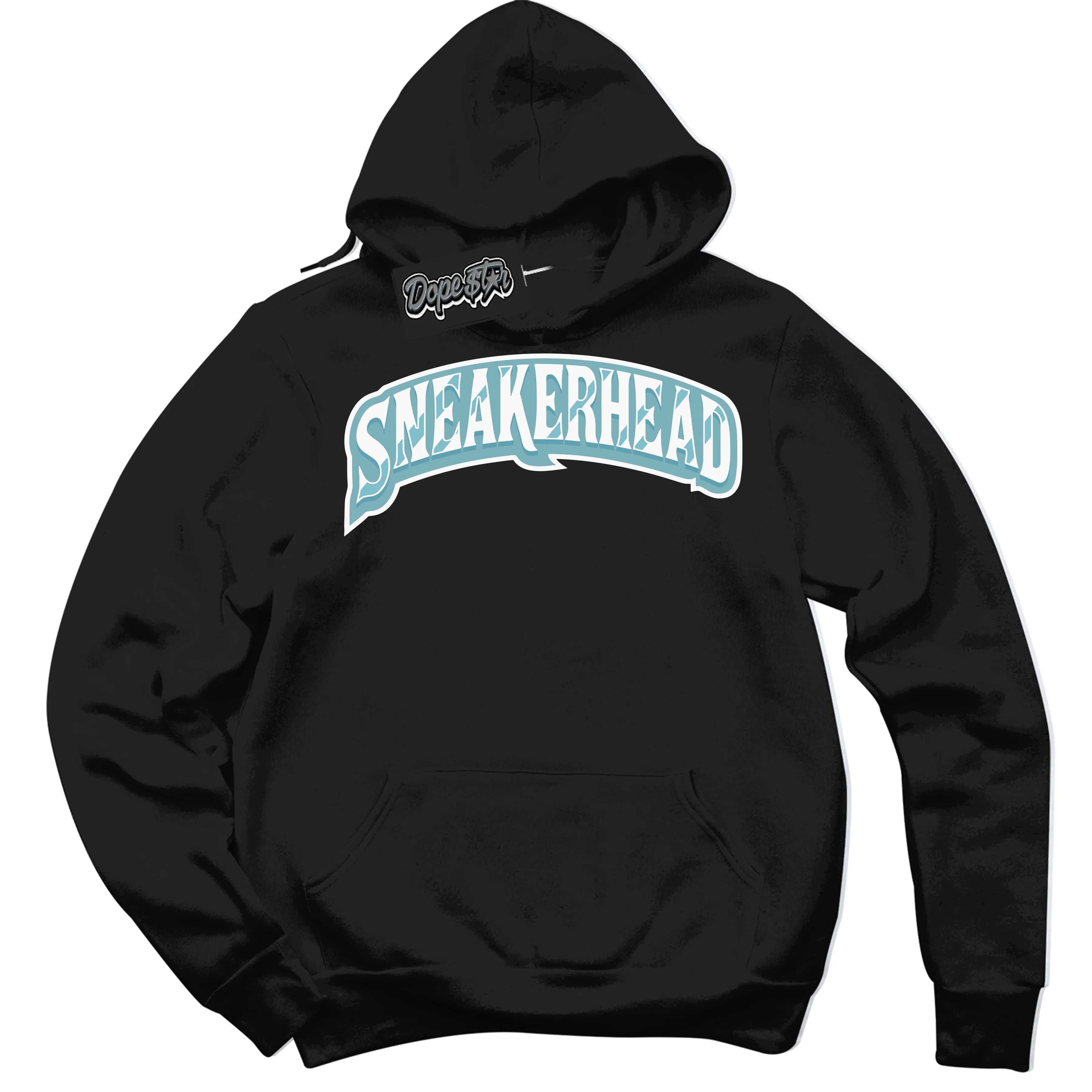 Denim Turquoise Dunk Sneaker Hoodie Sneakerhead Graphic