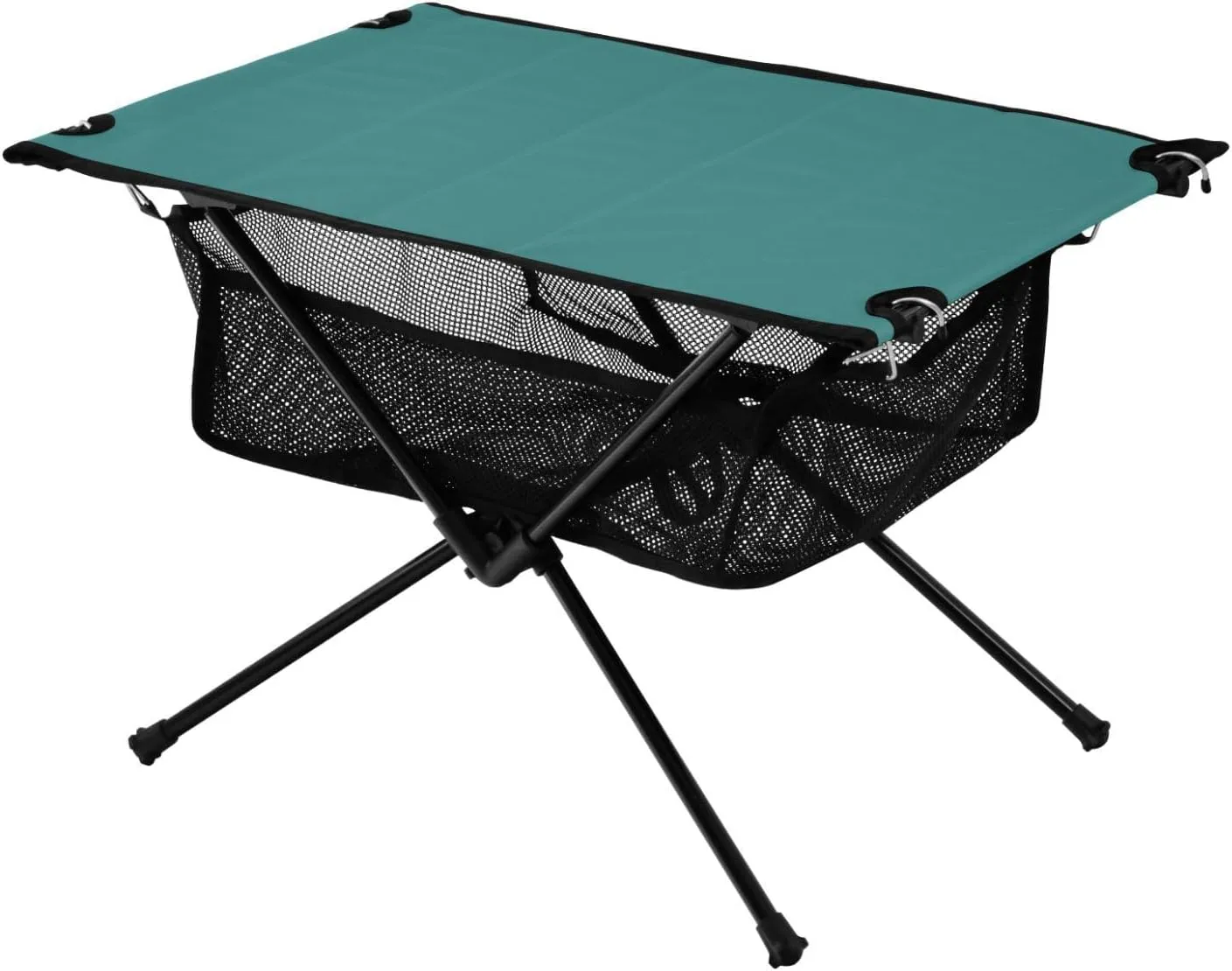 DOMIKING Dark Teal Portable Camping Table Folding Picnic Tables with Carrying Storage Bag Beach Table for Fishing Cooking Hiking 23.6 * 15.7 * 15 in