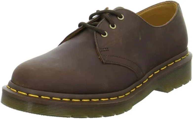 Dr. Martens Unisex 1461 Oxford, Dark Brown Crazy Horse, 11 US Women / 10 US Men