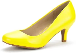DREAM PAIRS Women's Dress Comfortable Low Heel Pump Shoes