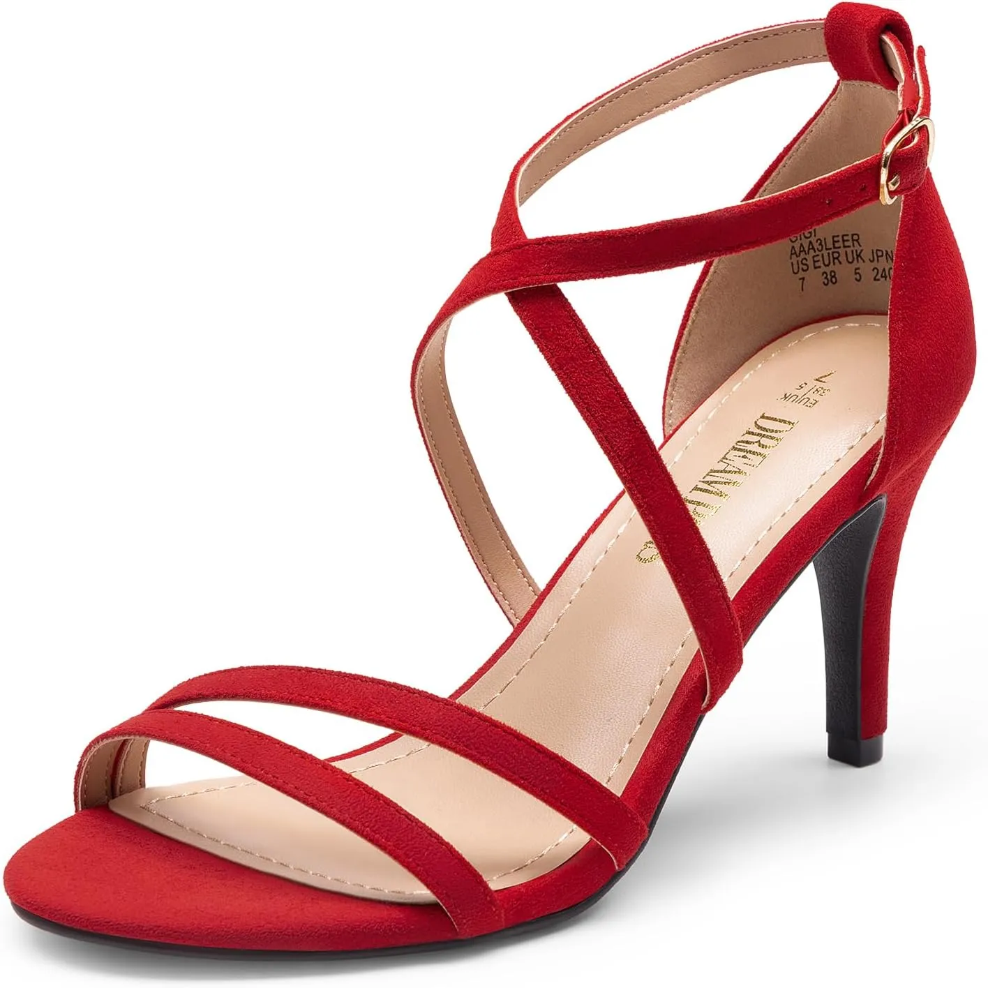 DREAM PAIRS Women's GIGI Fashion Stilettos Open Toe Pump Heel Sandals