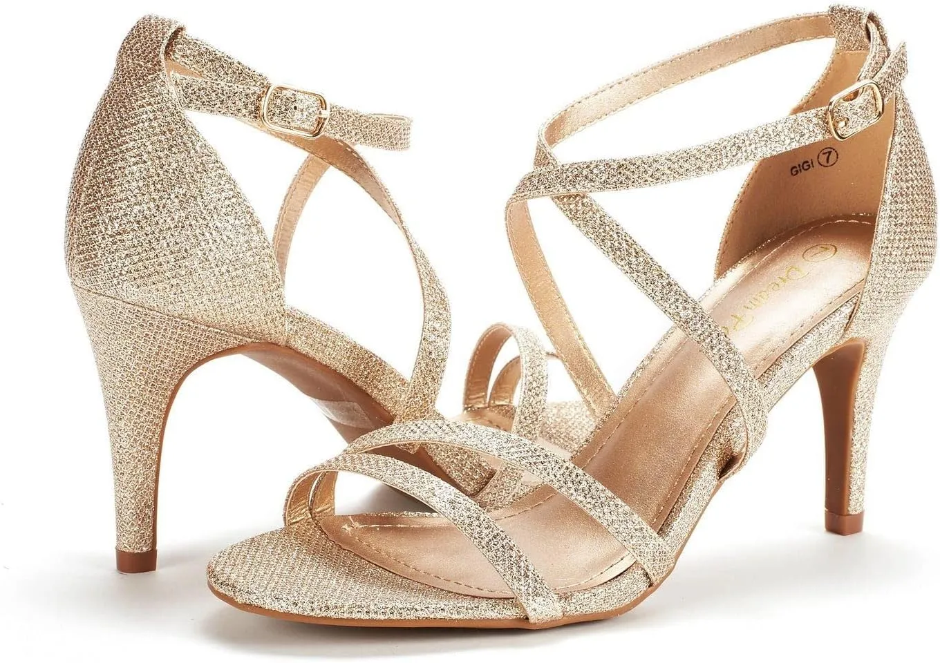 DREAM PAIRS Women's Gigi Fashion Stilettos Open Toe Pump Heel Sandals