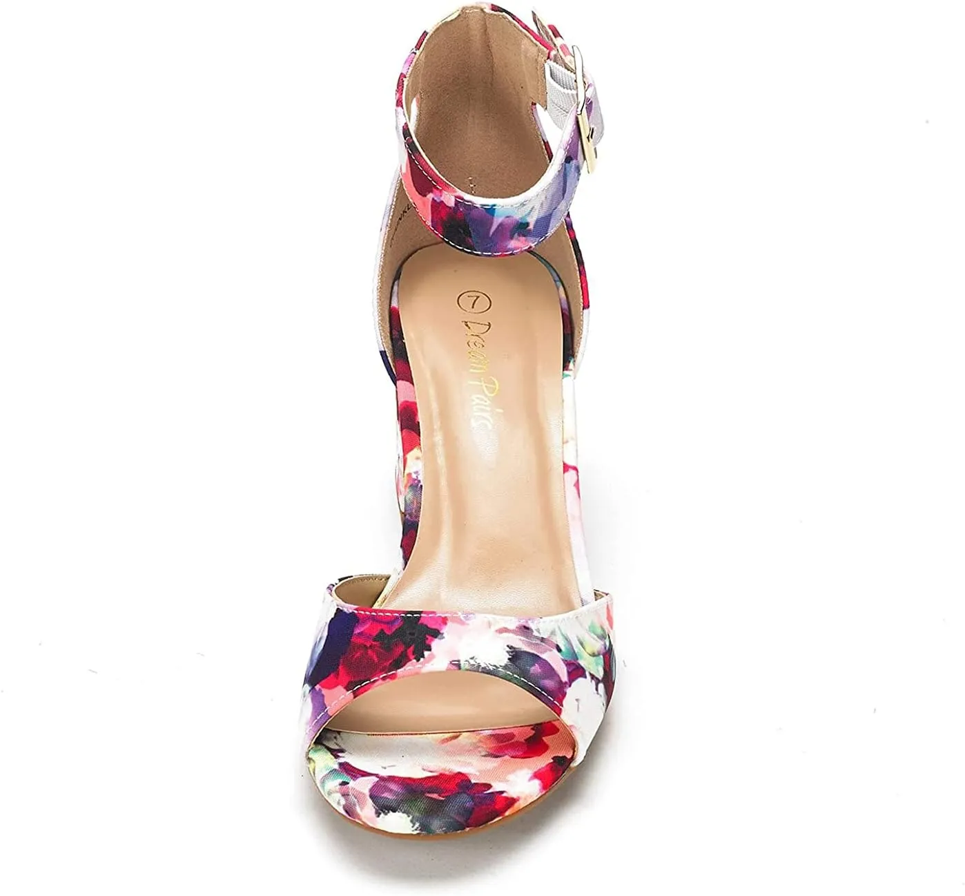 DREAM PAIRS Womens Heel Ssandals, Chunkle Fashion Low Heel Pump Ankle Strap Dress Sandal