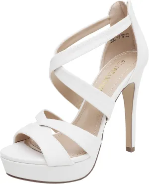 DREAM PAIRS Women's High Heel Platform Dress Pump Sandals