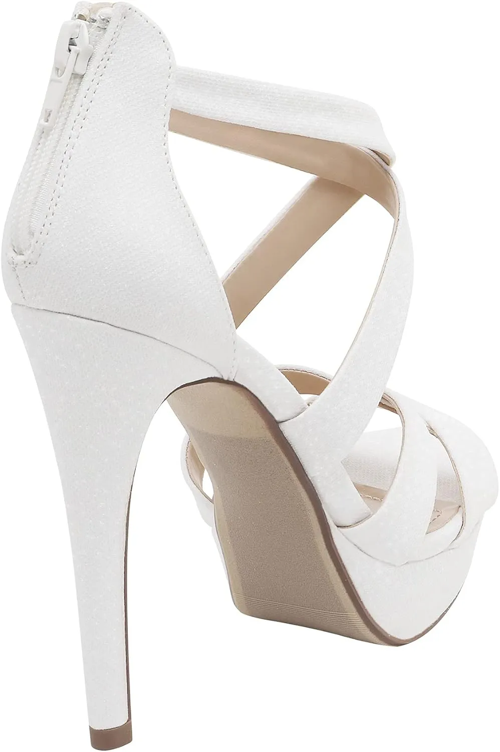 DREAM PAIRS Women's High Heel Platform Dress Pump Sandals
