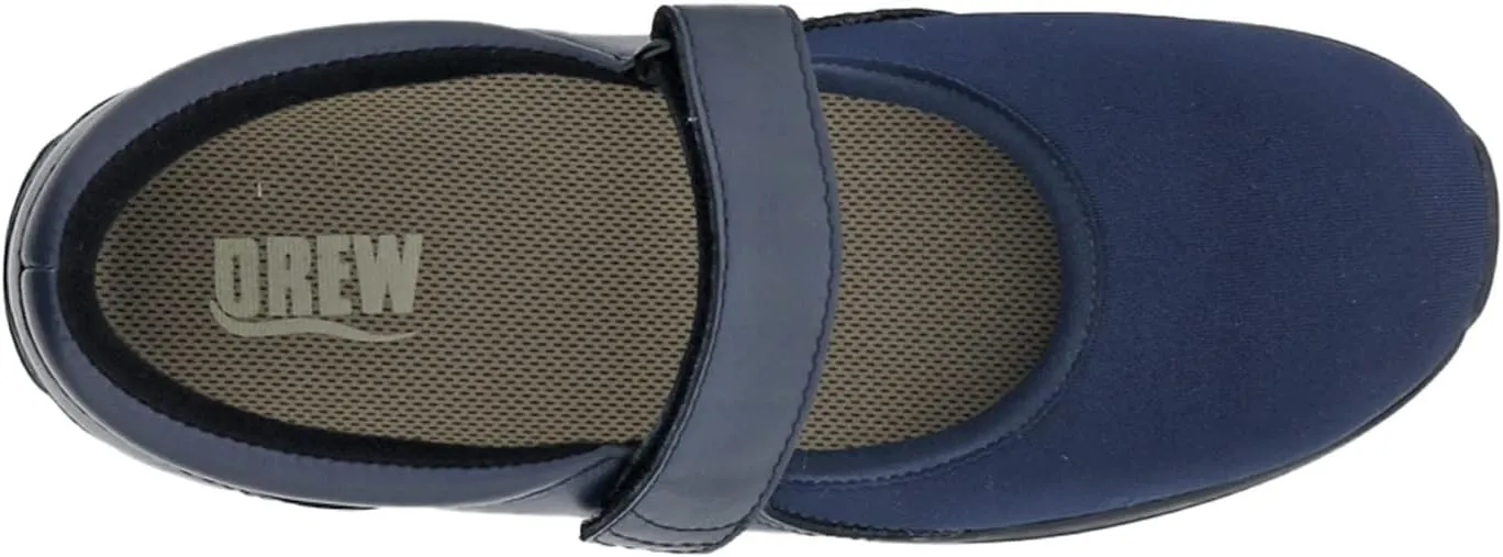 Drew Women's Magnolia Comfortable Slip-Resistant Mary Jane Adjustable Strap Flat with Arch Support