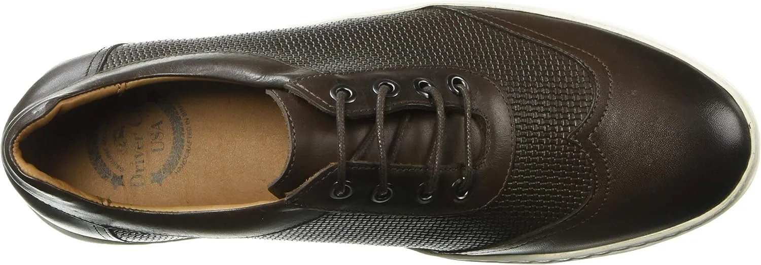 Driver Club USA Men's Leather Brooklyn Mini Basket Wingtip Sneaker