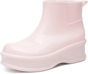 Durable Women's Rain Shoes Thick Sole Footwear Rainy Days Perfect Outdoor Activities Stylish and Rain Boots with Dogs