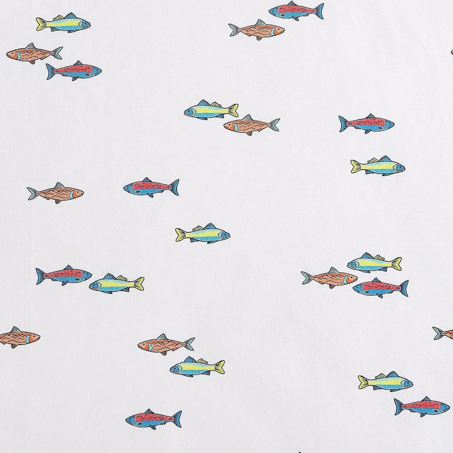 Eddie Bauer Kids - Twin Sheets, Stain Resistant Kids Bedding, Ideal for Toddler Bedding Set (Fish Lake White, Twin)