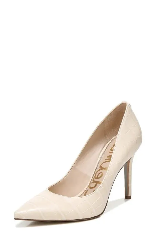 Edelman Stiletto Pumps Hazel Closed Exclusive offerings Shoes Toe Eggshell Sam Timely shipping Dress Pointed