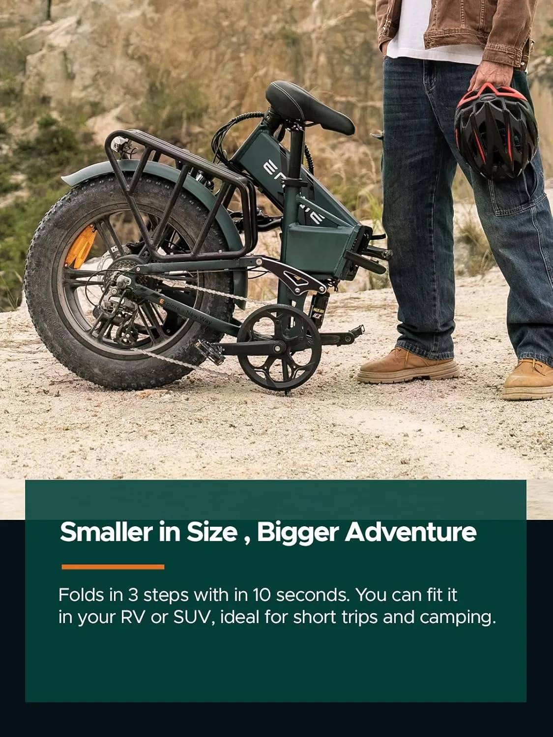 ENGWE Engine Pro Electric Bike For Adults, 1000W/1200W Foldable Ebike With 75Nm Sensor Torque & 48V/52V 16AH Battery, Max Range 75/68Miles & 30/28MPH, 20"x4.0" Fat Tire Mountain/City Electric Bicycles