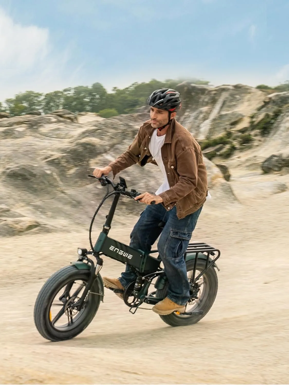 ENGWE Engine Pro Electric Bike For Adults, 1000W/1200W Foldable Ebike With 75Nm Sensor Torque & 48V/52V 16AH Battery, Max Range 75/68Miles & 30/28MPH, 20"x4.0" Fat Tire Mountain/City Electric Bicycles