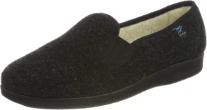 Fly Flot Men's Slippers Mule, Schwarz, 11