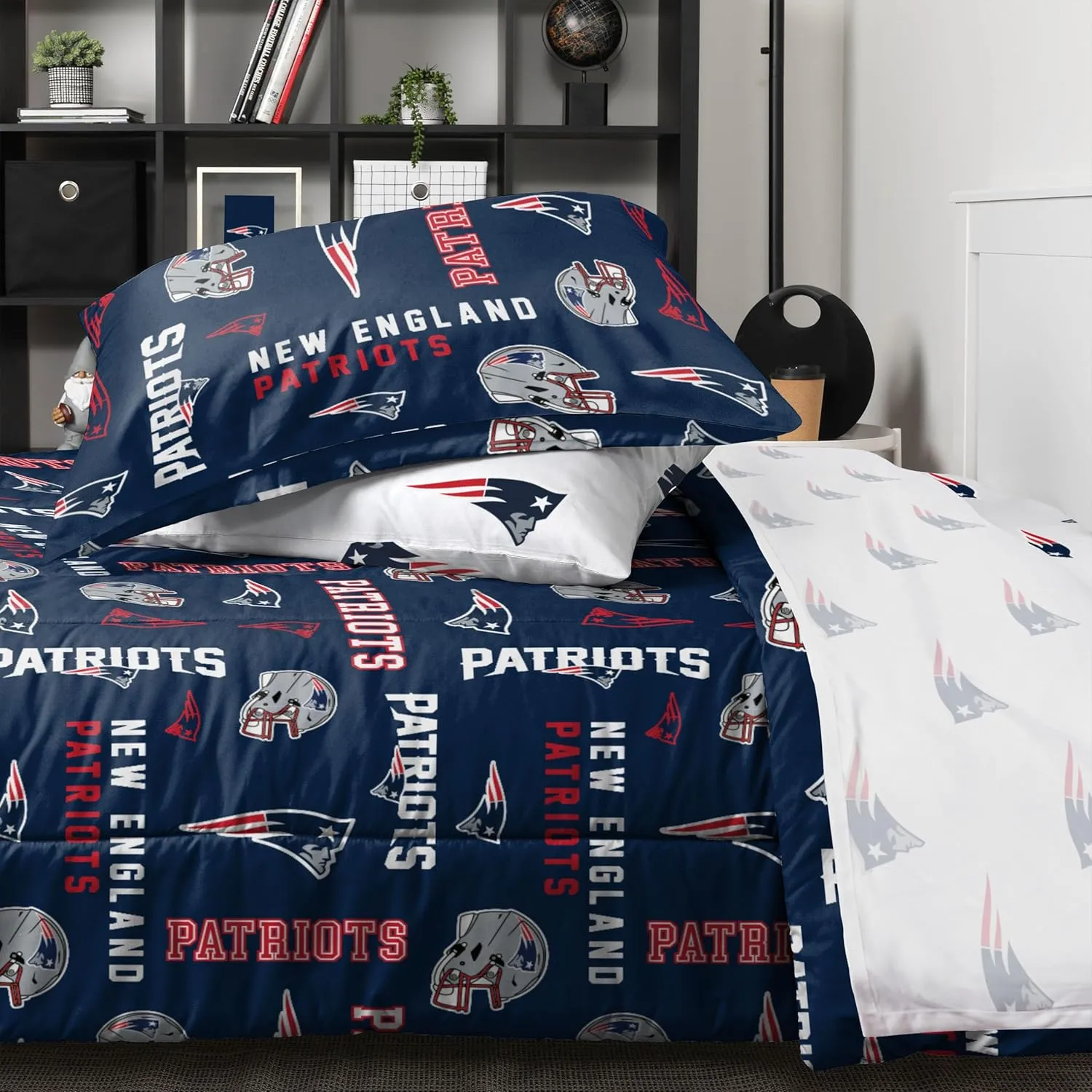 FOCO NFL Team Logo Bed in a Bag Comforter Sheets Pillow Cases Bedding 5-Piece Set