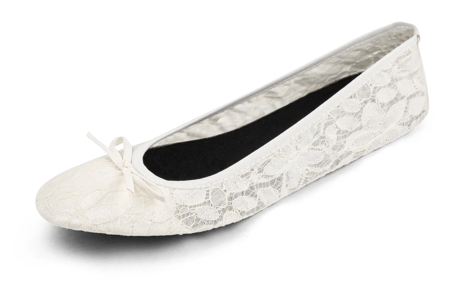 Foldable Wedding Flats / Flat Lace Wedding Shoe