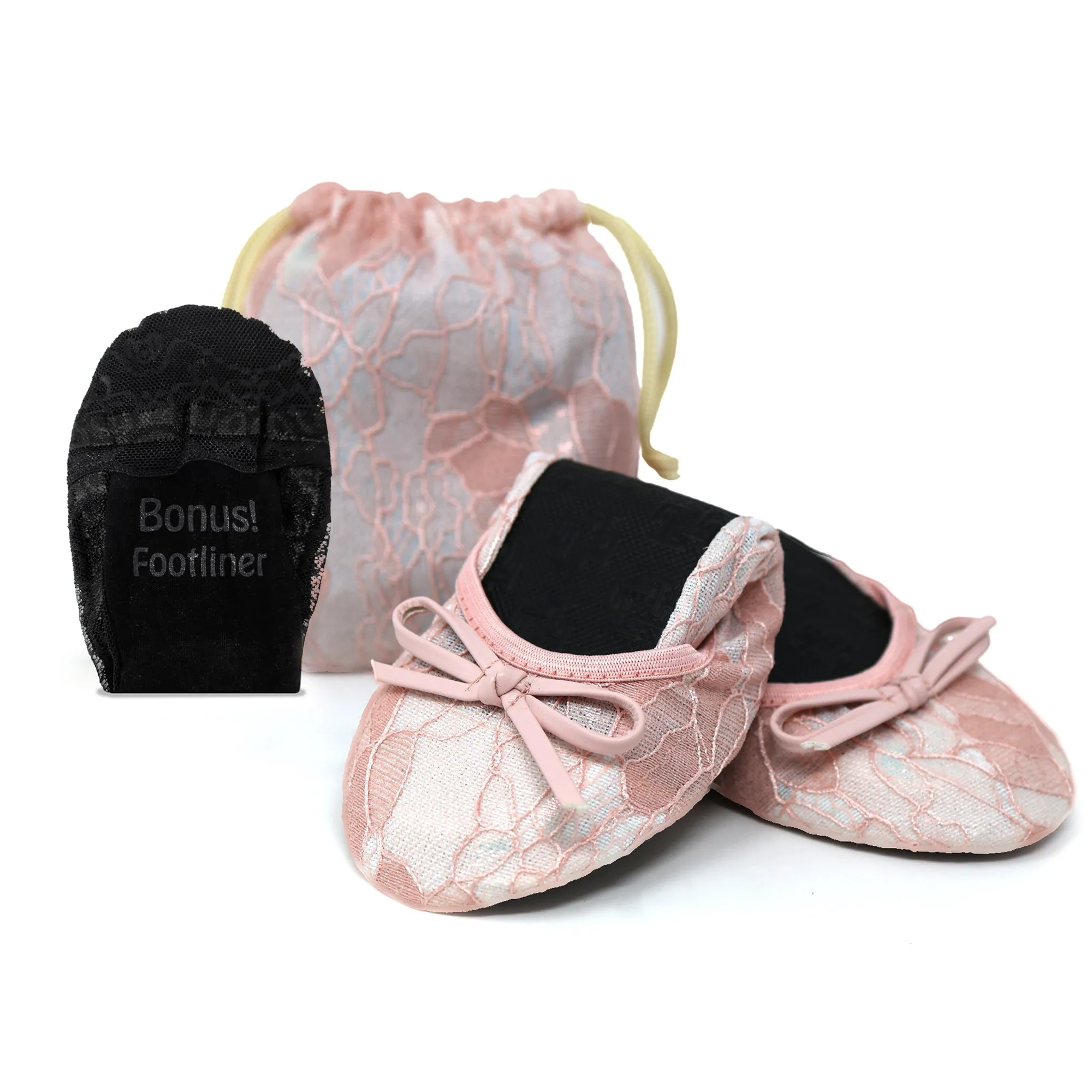 Foldable Wedding Flats / Flat Lace Wedding Shoe