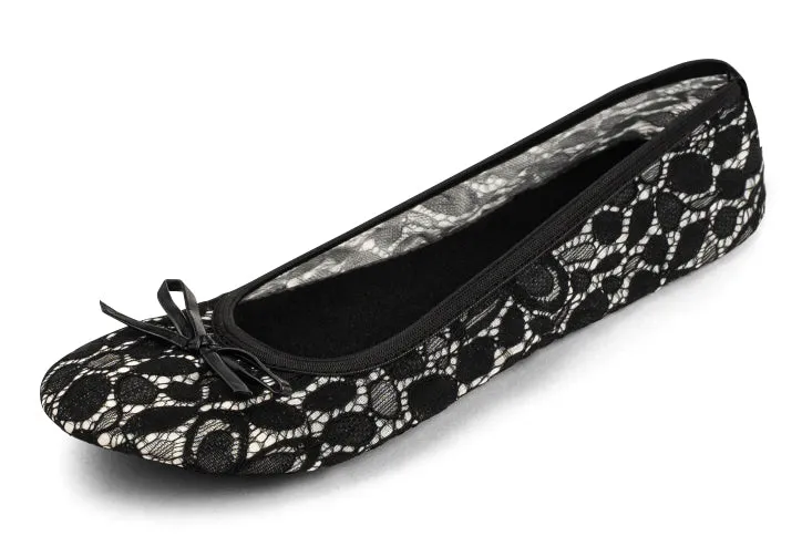 Foldable Wedding Flats / Flat Lace Wedding Shoe