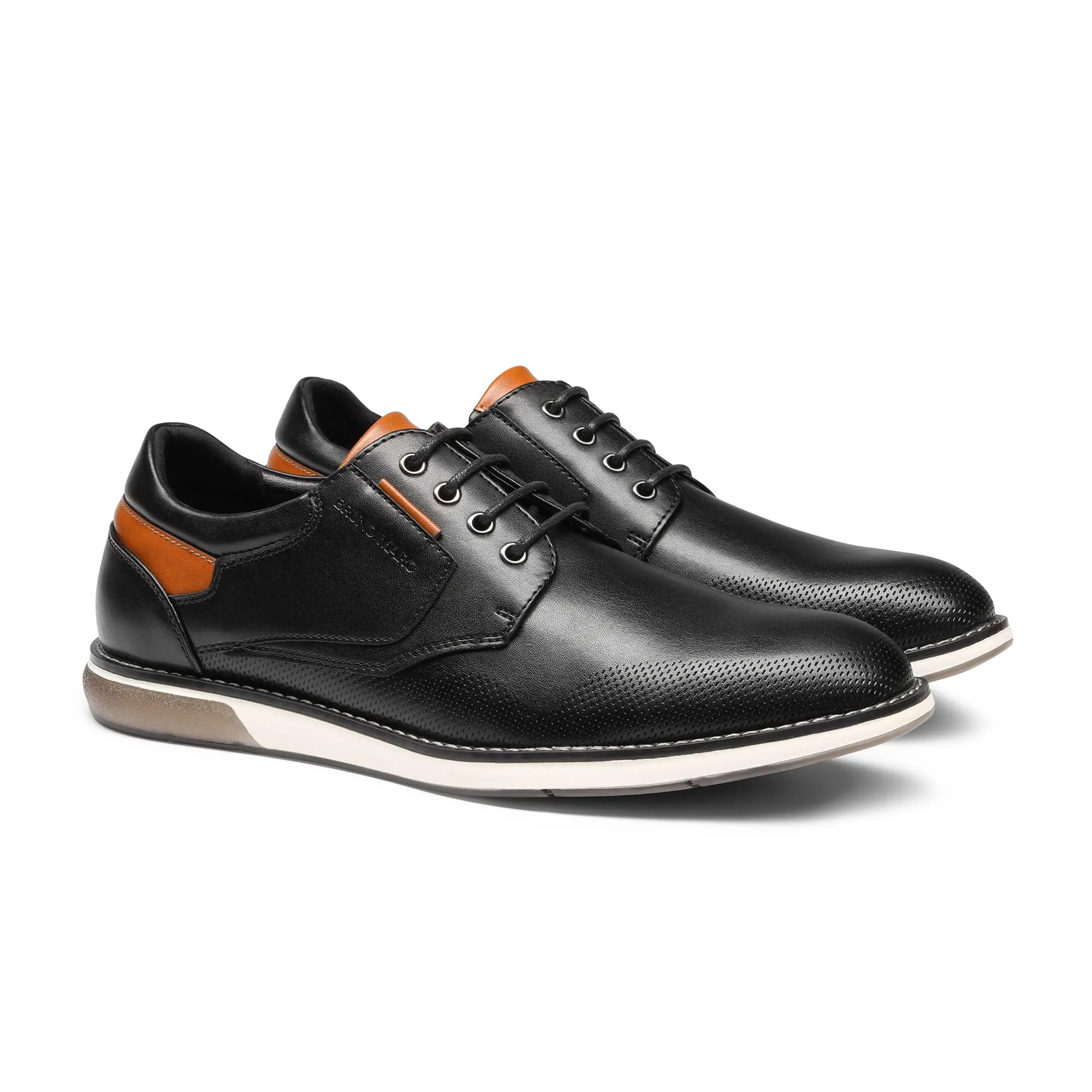 Formal Sneakers Men's Derby Dress Marc Bruno Casual Oxfords Wide 9 Unbeatable price Business Unique Shoes