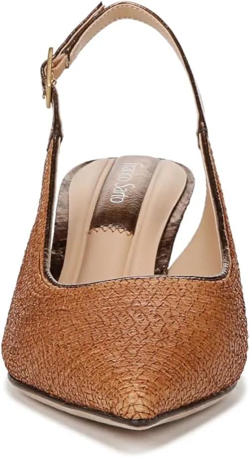 Franco Sarto Women's Tessa Pointed Toe Slingback Wedge Pump
