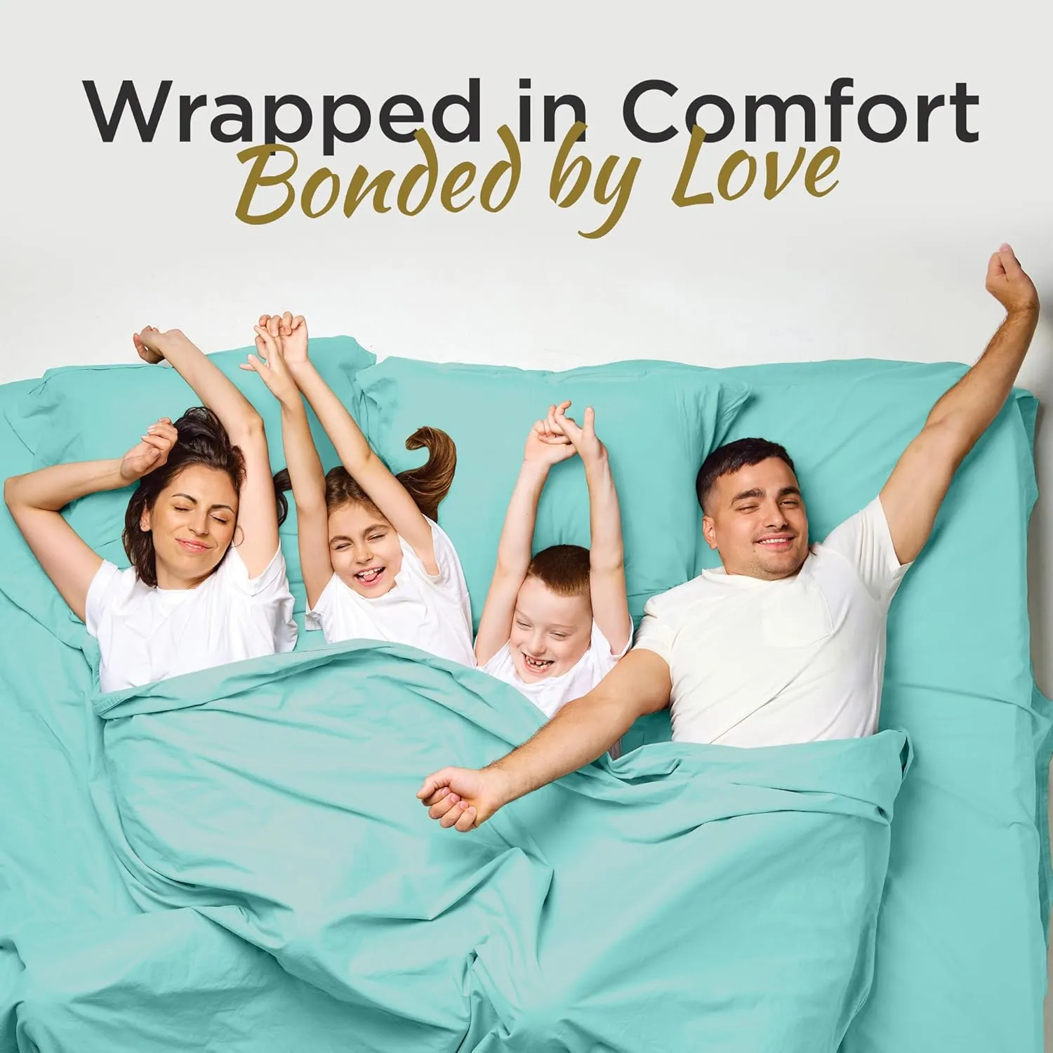 Full XL 100% Microfiber Double Brushed Sheet Set - Extra-Soft, Breathable & Wrinkle-Free - 15" Deep Pockets, 54" x 80" - Ideal for Extra Long Full Beds - 4PC Set (Full XL, Aqua Blue)
