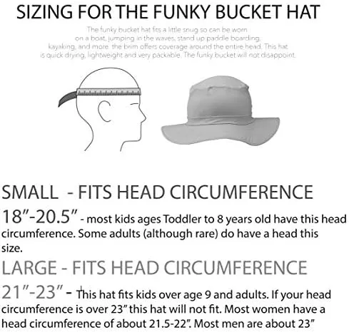 Funky Bucket Hats for Men, Women, Kids & Baby - UPF 50  Sun Protection Boonie Hats - Nylon & Spandex