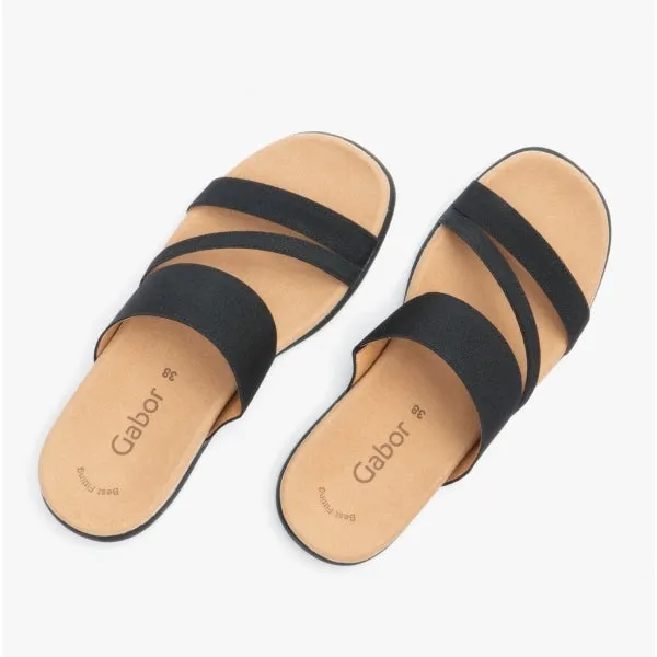 Gabor TOMCAT Womens Mule Sandals Black
