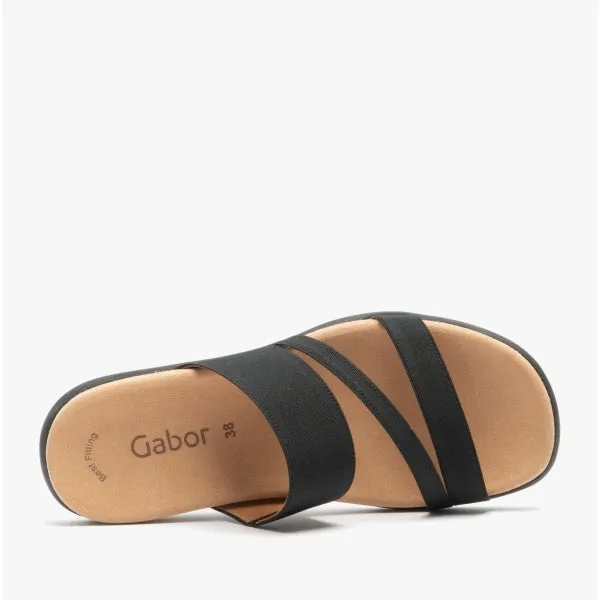 Gabor TOMCAT Womens Mule Sandals Black