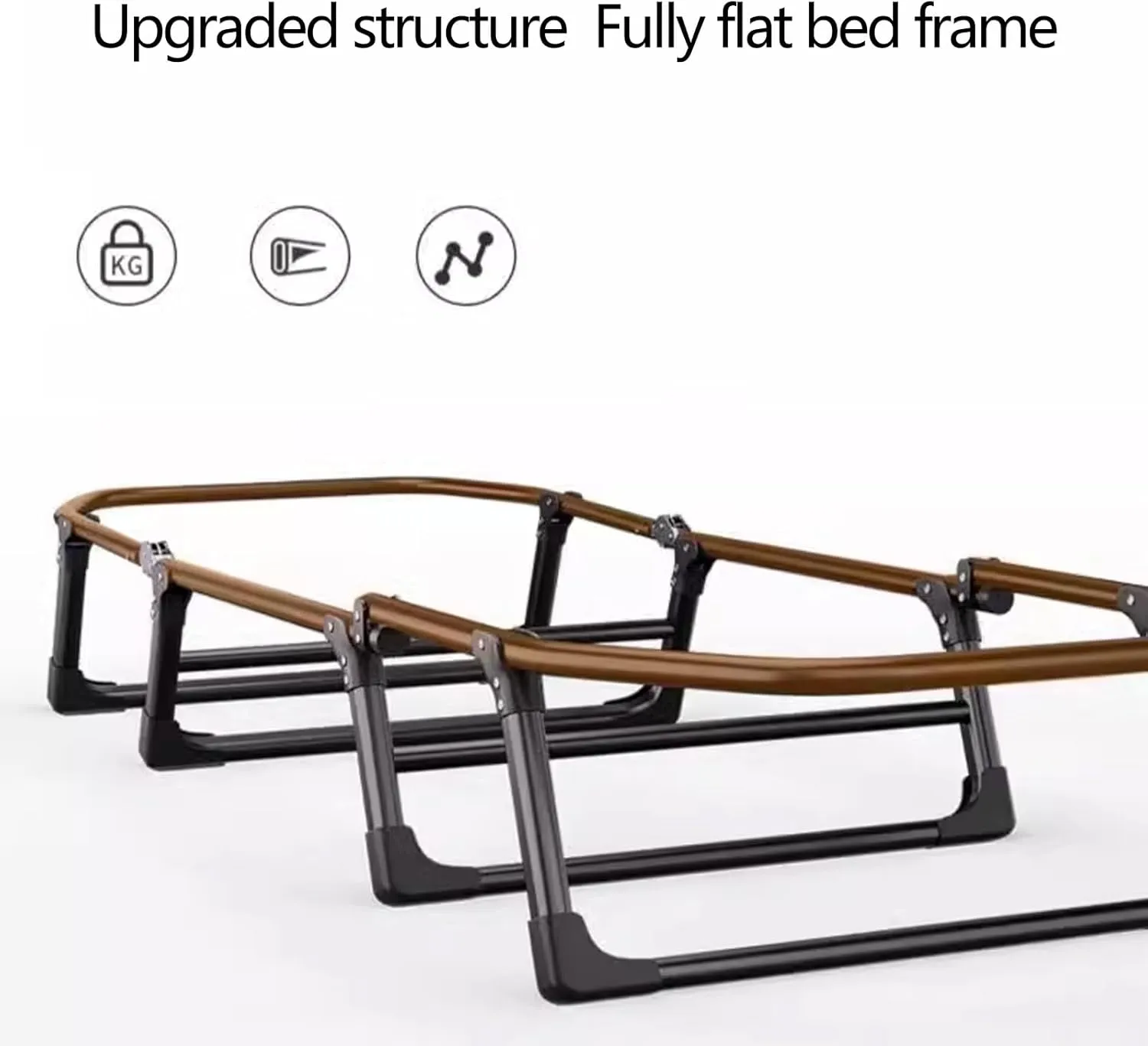 Generic Portable Folding Bed with Mattress Six Adjustable Backrests Folding Camping Cot for Adults with 8 Legs and High Rebound Cotton Filling Perfect for Camping(Gray B,180 * 62 * 35cm)