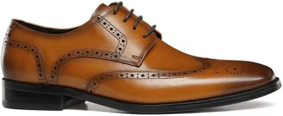 GIFENNSE Men's Oxford Shoes | Mens Dress Shoes | Mens Formal Shoes | Lace Up Dress Shoes