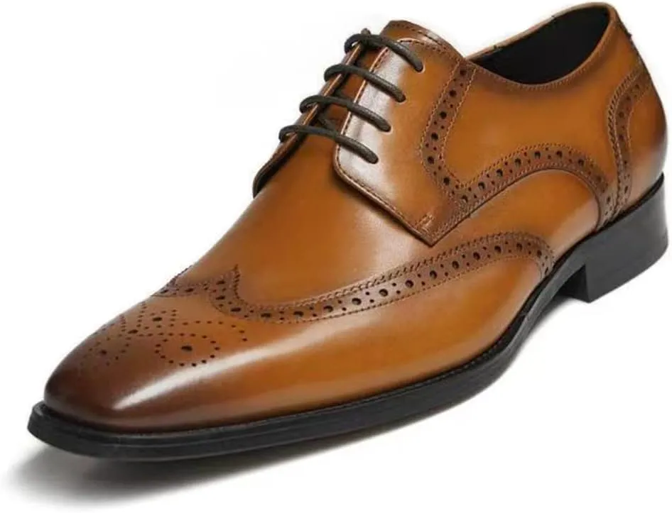 GIFENNSE Men's Oxford Shoes | Mens Dress Shoes | Mens Formal Shoes | Lace Up Dress Shoes