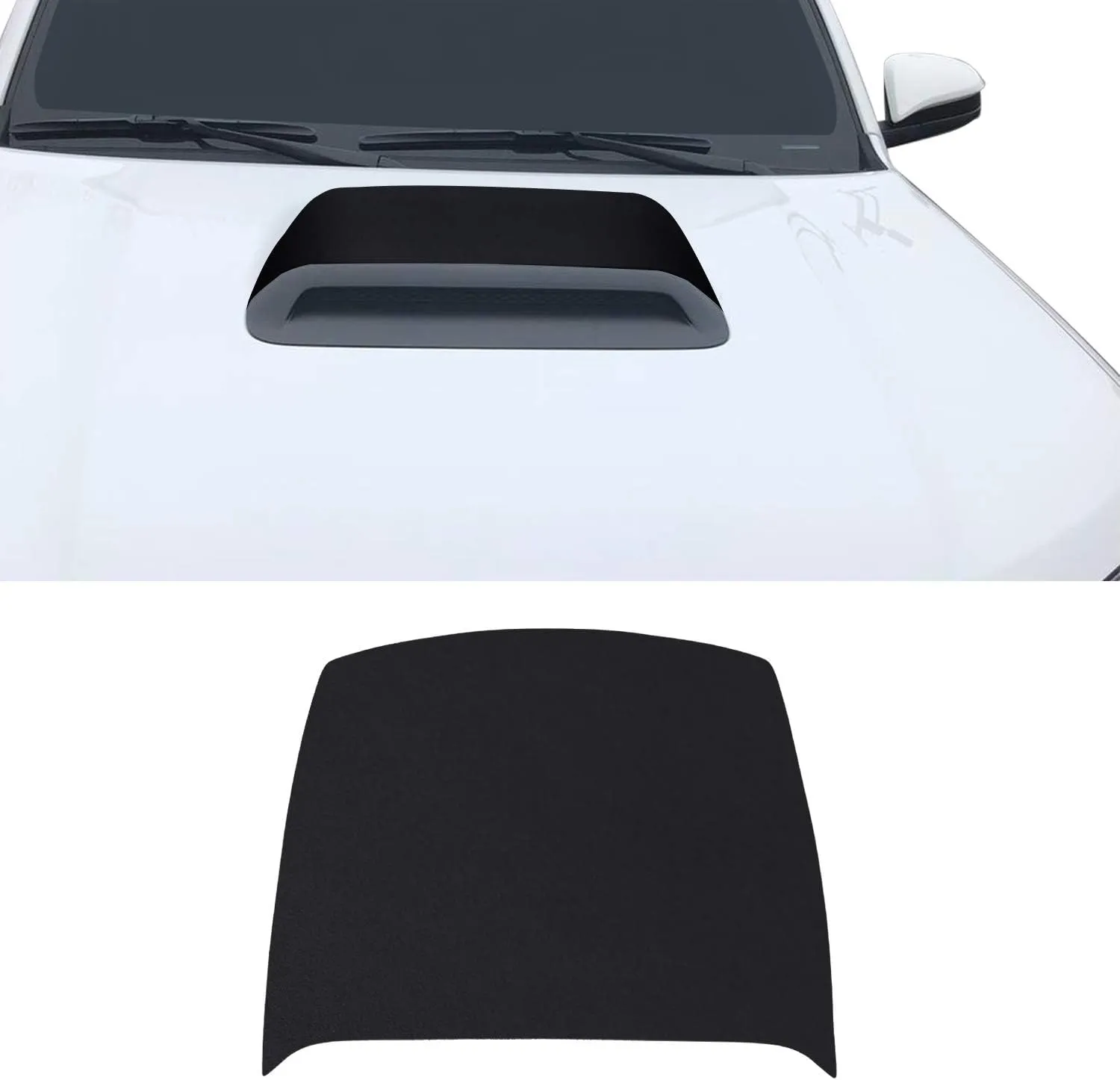 Gomu Hood Scoop Vinyl Graphic Overlay Wrap Decal Compatible with 4Runner Trail TRD Offroad Pro 2010-2020 - - Matte Black