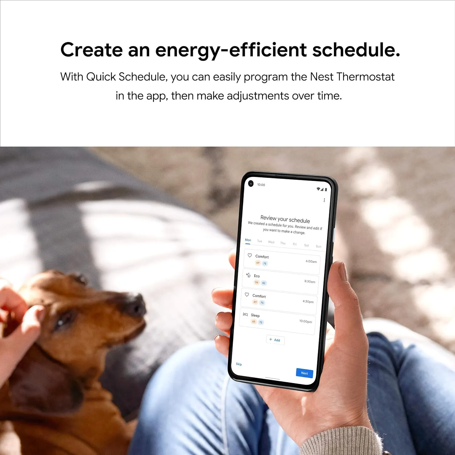Google Nest Thermostat - Smart Thermostat for Home - Programmable Wifi Thermostat - Charcoal