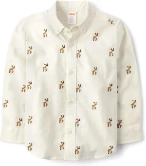 Gymboree Boys' and Toddler Long Sleeve Button Up Shirts