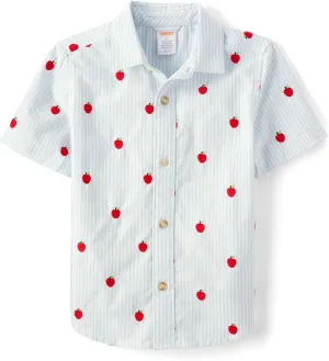 Gymboree boys And Toddler Short Sleeve Button Up Shirt